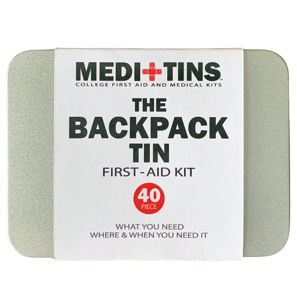 Photo of the front of 40-piece Backpack College First Aid Kit 