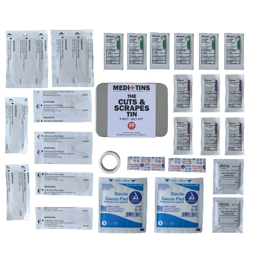 Medtin First Aid Kits for College Students | The Cuts & Scrapes Medi-Tin ...