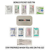 picture of bonus pocket sized first aid kit included with Dorm Room Medical Kit for college students